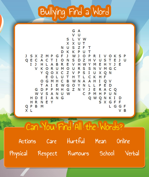 Find a Word - Bullying