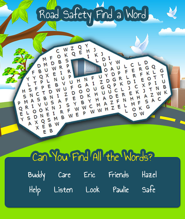 Find a Word - Road Safety